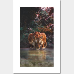 Tiger in the Jungle Posters and Art